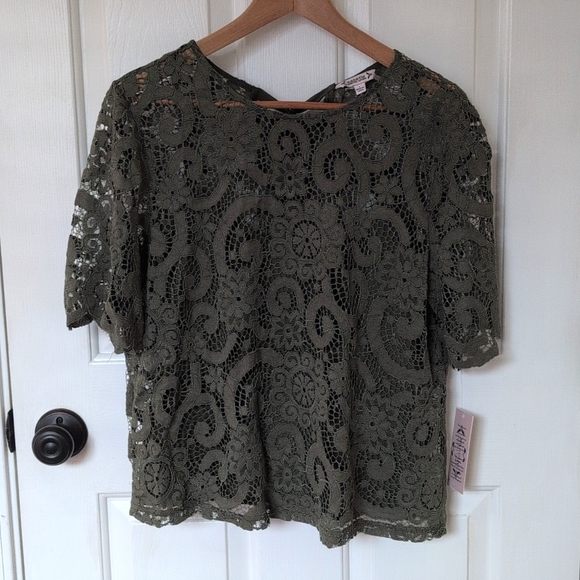 Nanette Lepore Bow Lace Top - Picture 4 of 5